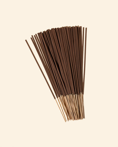 11 inch natural joss powder & bamboo incense sticks - unscented