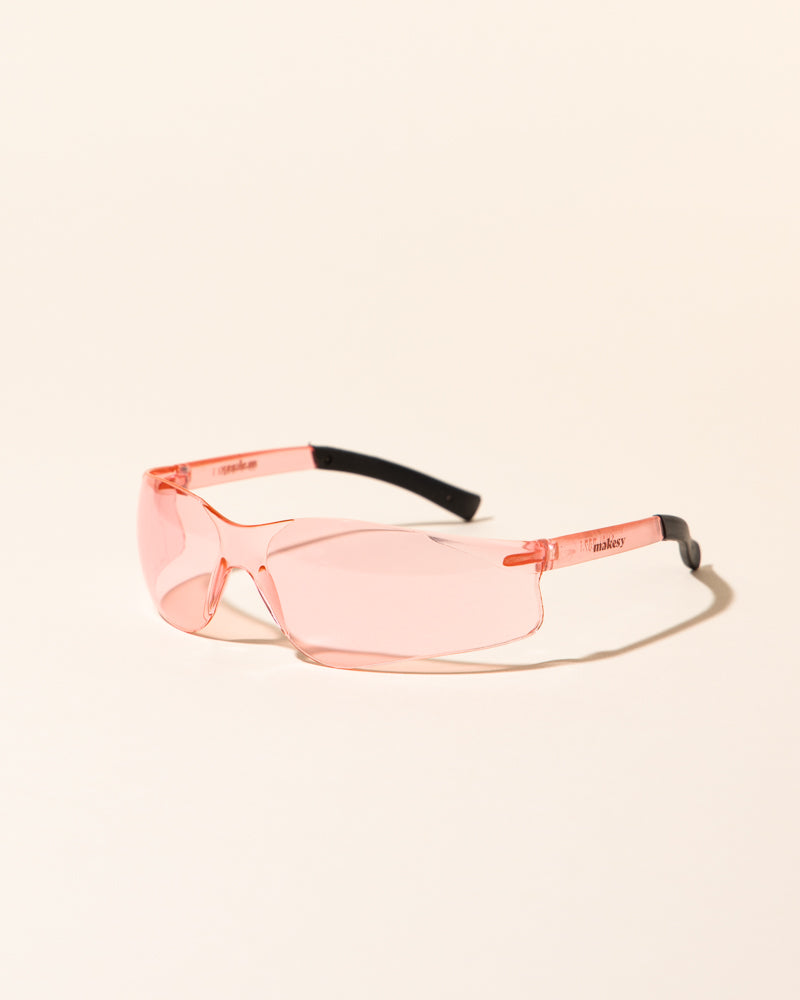 Pink safety sales goggles