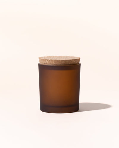 7oz icon vessel & lid- frosted amber - the stash
