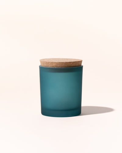 7oz icon vessel & lid- frosted peacock - the stash