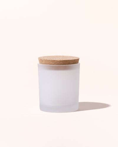 7oz icon vessel & lid- frosted white - the stash