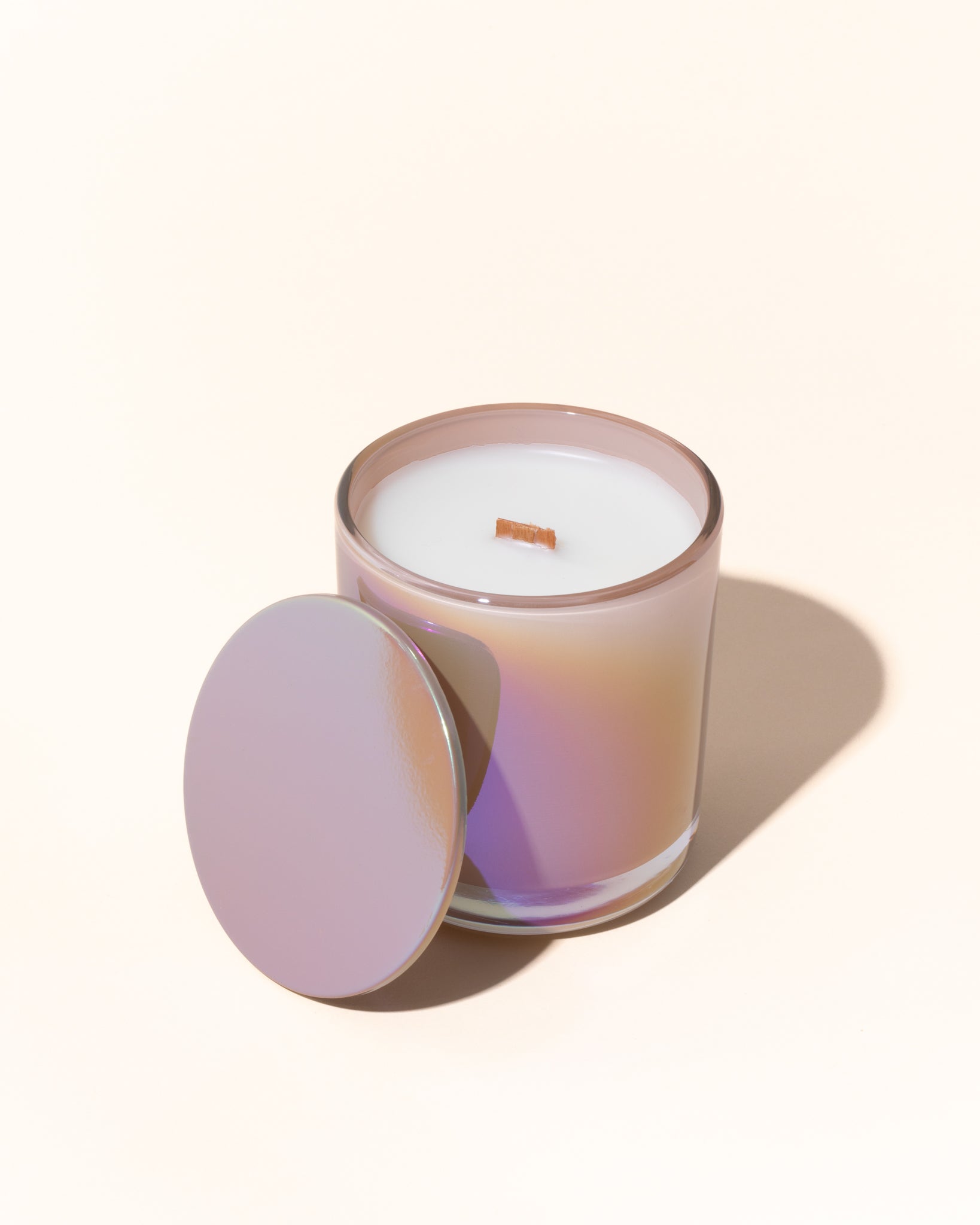 8oz aura vessel & lid - iridescent blush - the stash