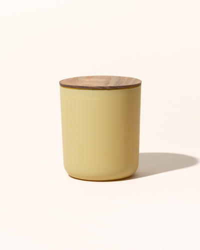 thin wood candle lid with gasket