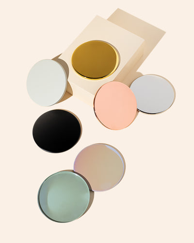 luxe metal candle lid with gasket