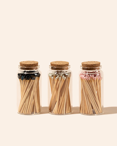 4in wooden matches with jar