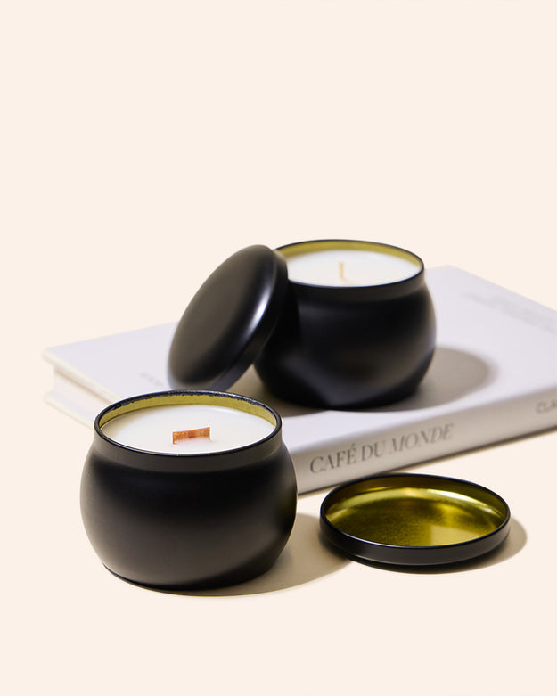 4oz amore™ candle tin & lid