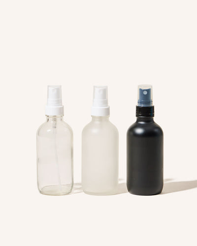 4oz / 118ml amber glass fine mist spray bottle