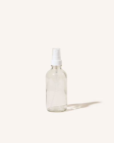 4oz / 118ml fine mist spray boston round glass bottle