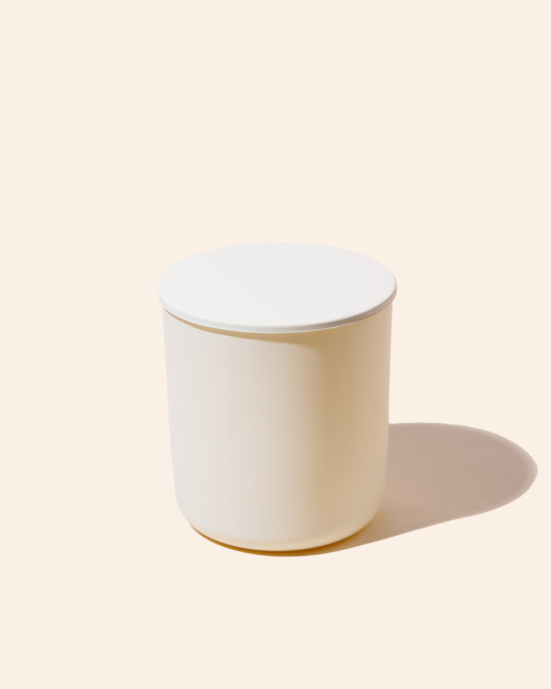 8oz aura vessel & lid - matte ivory - the stash