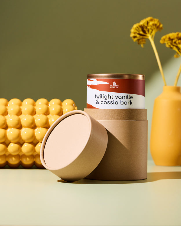 12oz twist metal candle tin & lid