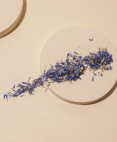 blue cornflower petals - the stash