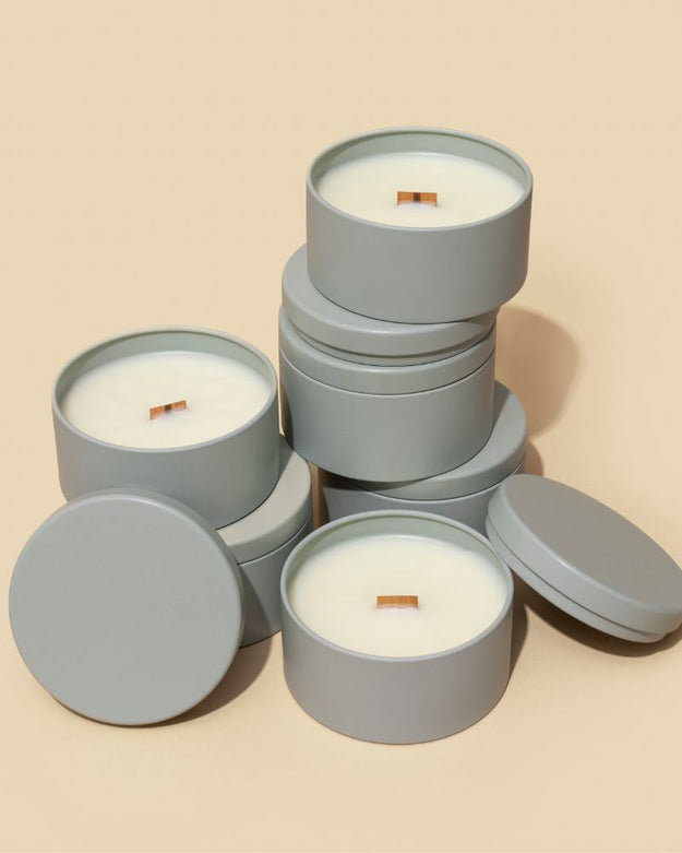 starter candle making kit - 5oz metal tin & lid