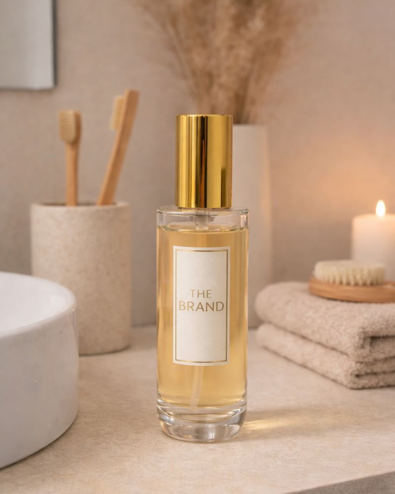 aura® glass perfume bottle