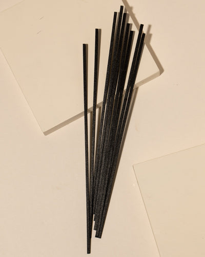 black fiber diffuser reeds - set of 100 - the stash