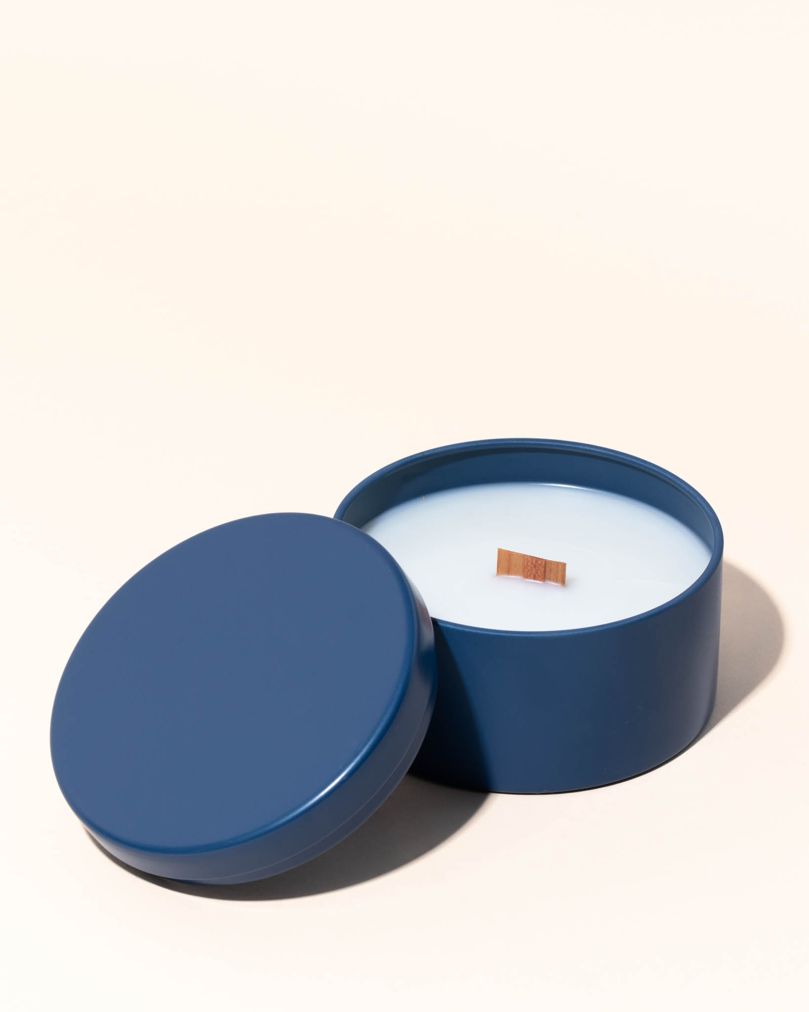 5oz metal tin & lid - navy - the stash