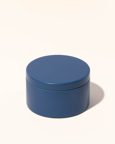 5oz metal tin & lid - navy - the stash