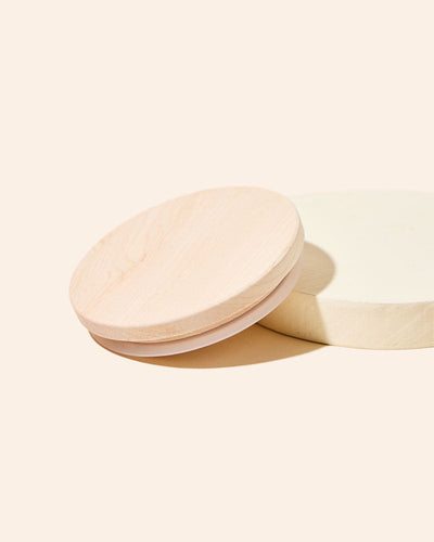 raw maple wood candle lid - the stash