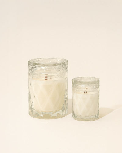 diamond candle vessel & lid