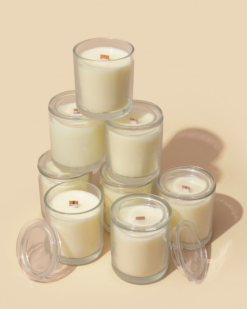starter candle making kit - 8.5oz nova vessel & lid