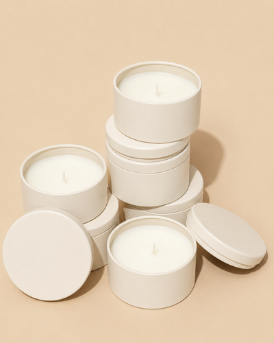 starter candle making kit - 5oz metal tin & lid