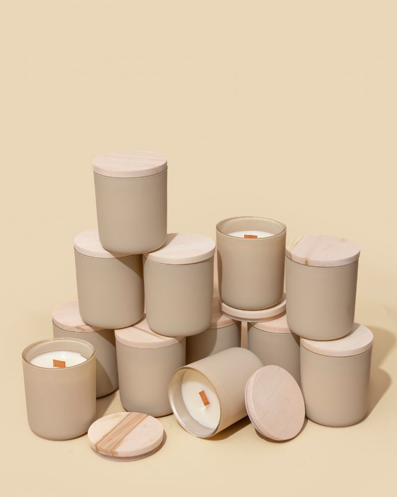 starter candle making kit - 12oz aura vessel & lid