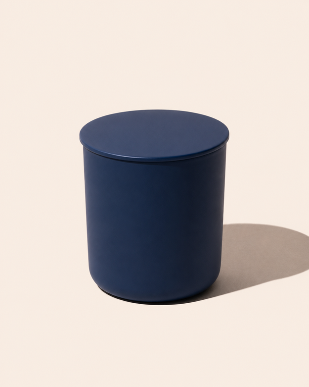 matte navy / 8 oz aura includes lid - set of 12