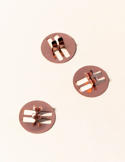 low profile wood wick clips