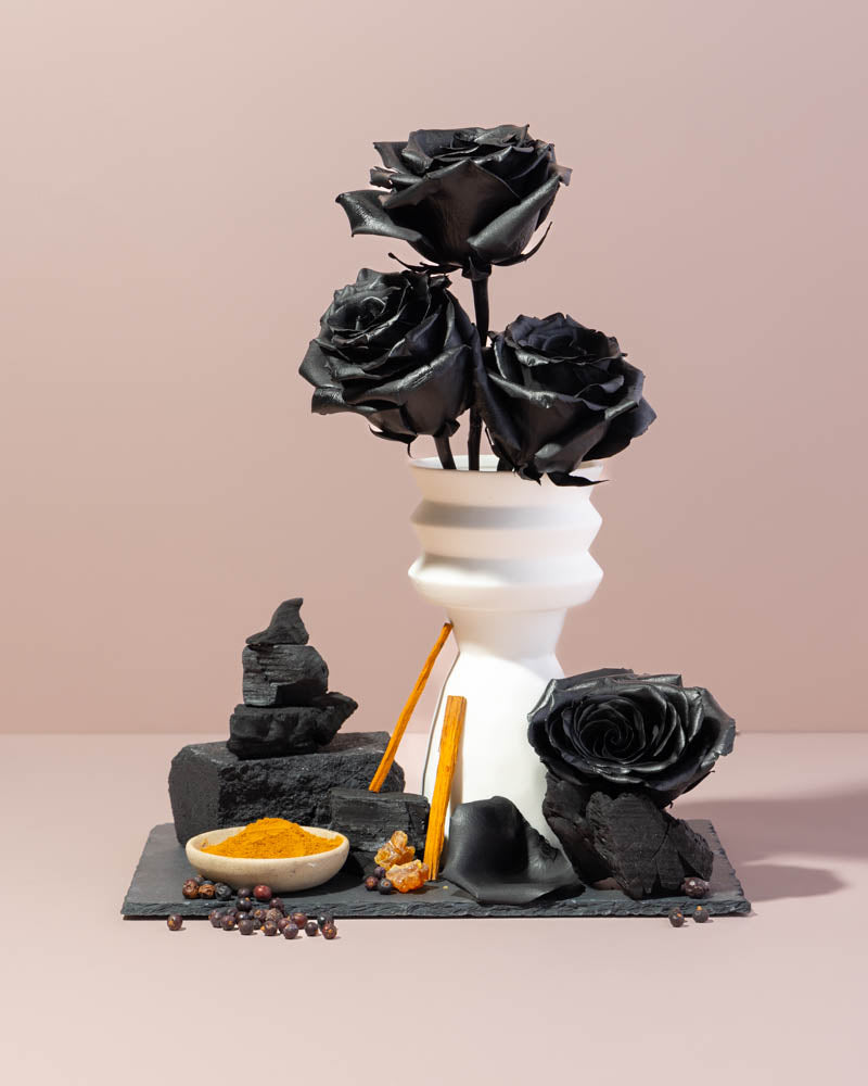 charcoal rose & frankincense
