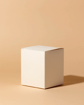 cream linen candle box set of 4