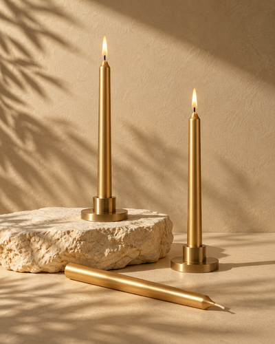 Unscented Taper Candle