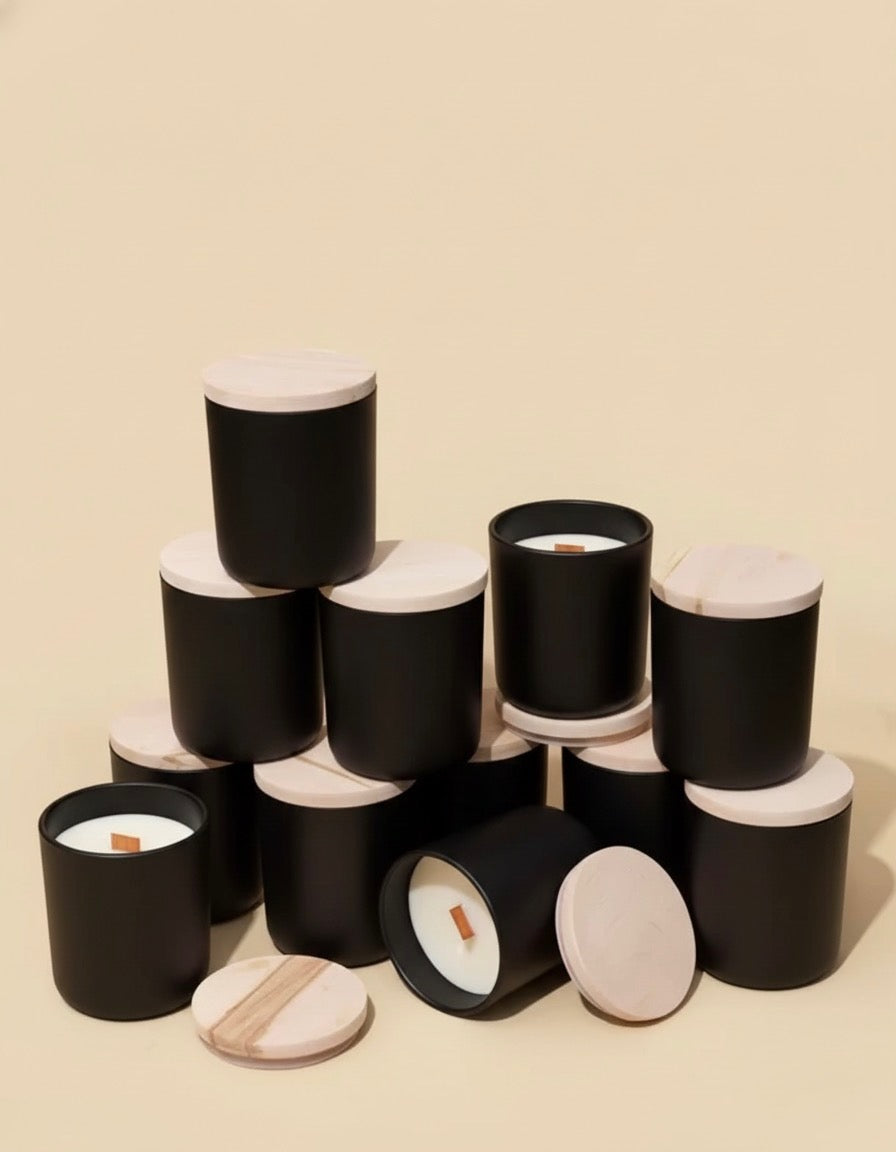 starter candle making kit - 12oz aura vessel & lid