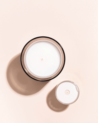 eco matte black candle dust covers - wood wick