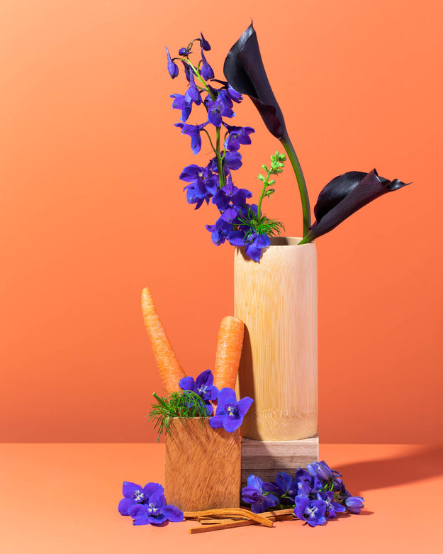 upcycled gajar seed & black iris - Makesy