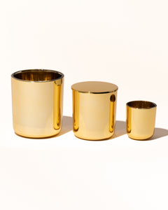 8oz aura vessel & lid - lustrous gold - Makesy