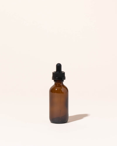 2oz translucent amber glass dropper bottle - Makesy
