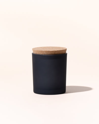 7oz icon vessel & lid- frosted black - Makesy