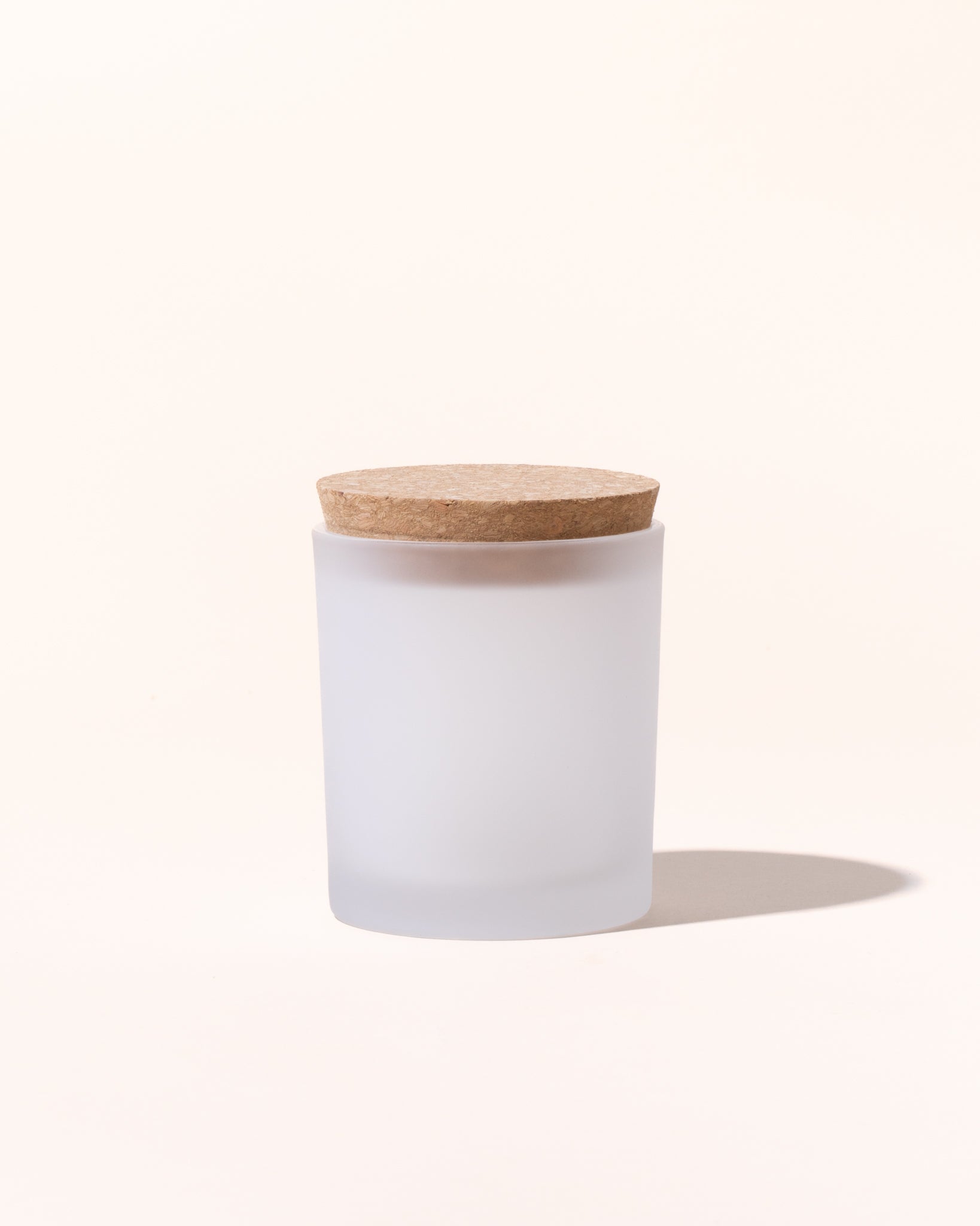 7oz icon vessel & lid- frosted white - Makesy
