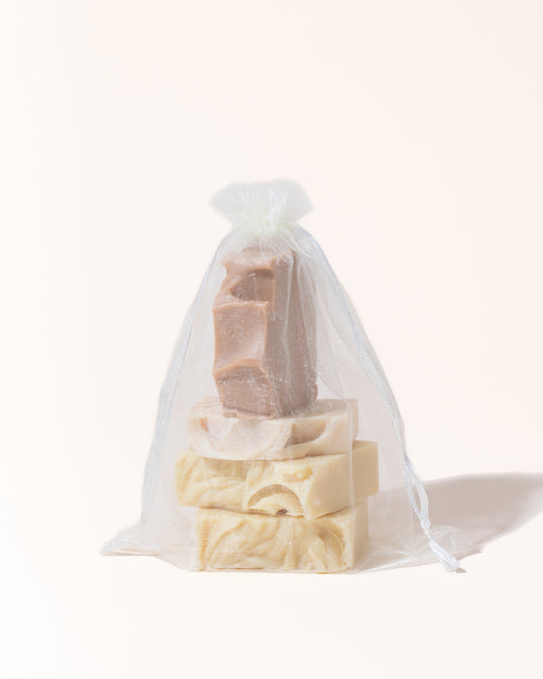 cream organza bag - Makesy