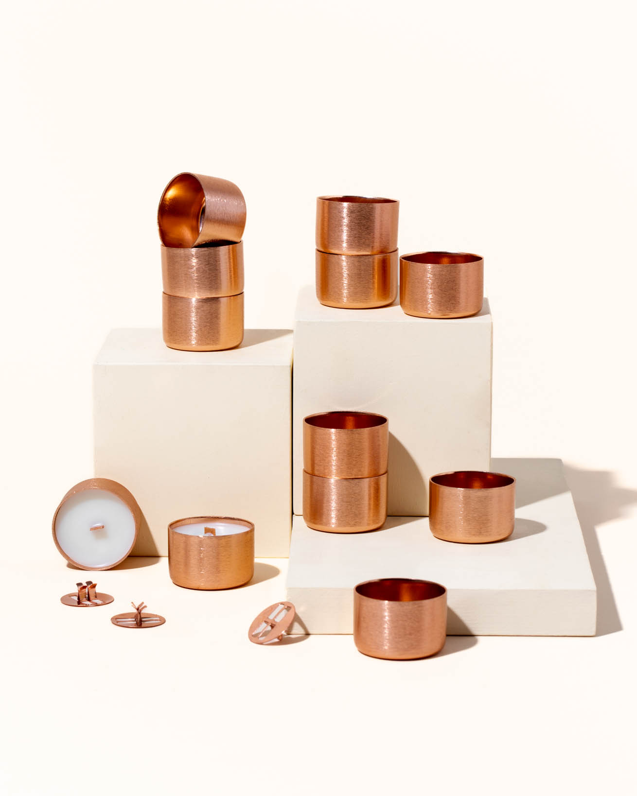 tealights - lustrous copper - the stash