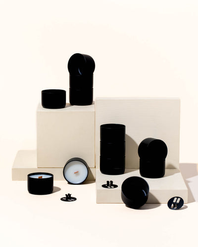 tealights - matte black - Makesy