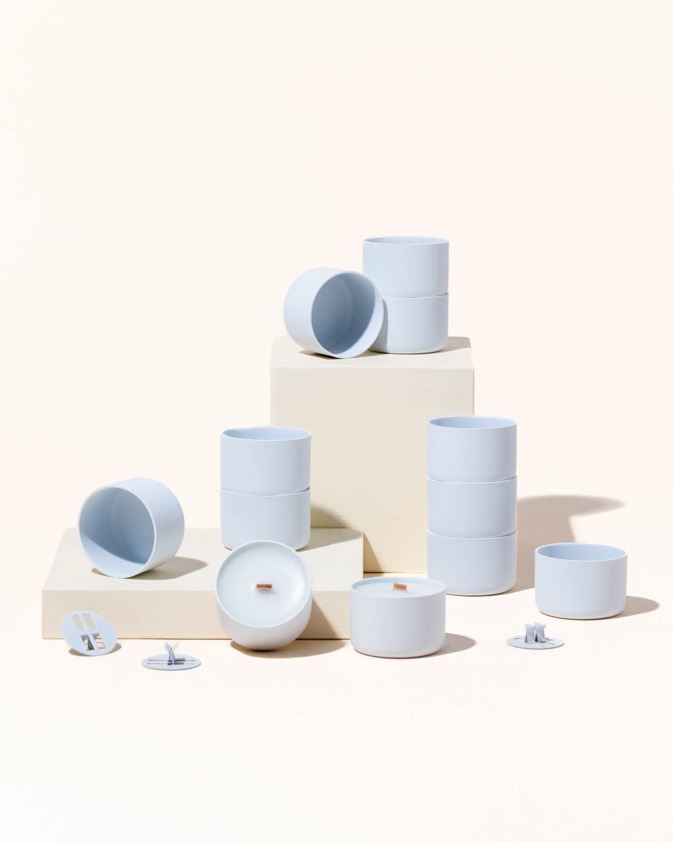 tealights - matte white - the stash