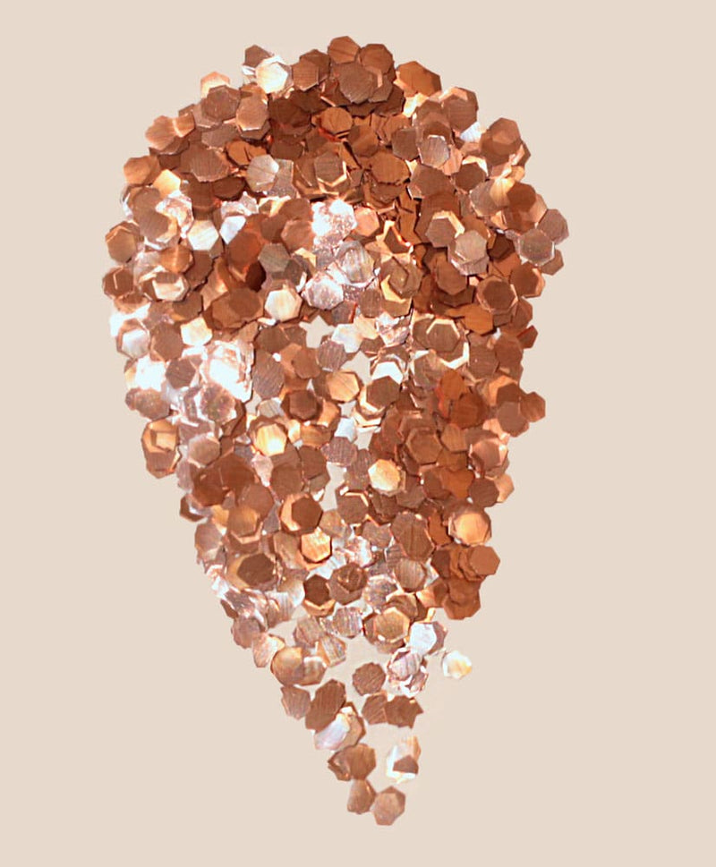 copper eco glitter