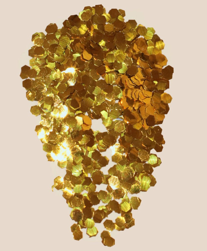 gold eco glitter - Makesy
