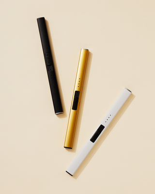 eco slim electric lighter gold
