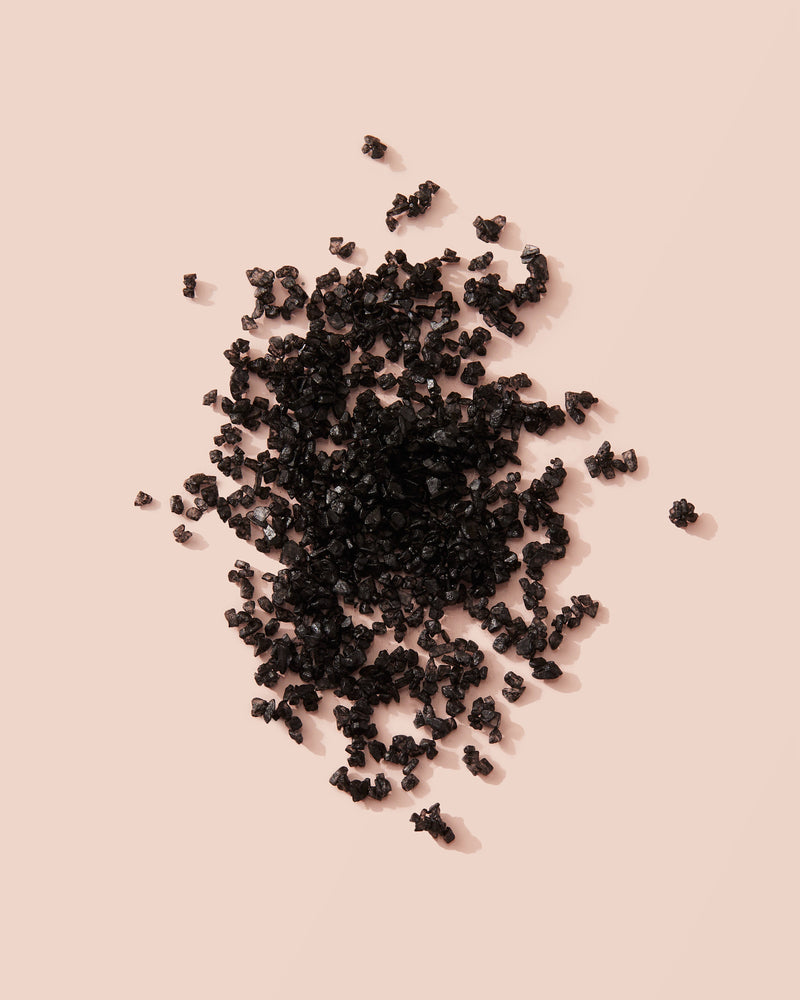 coarse black lava salt