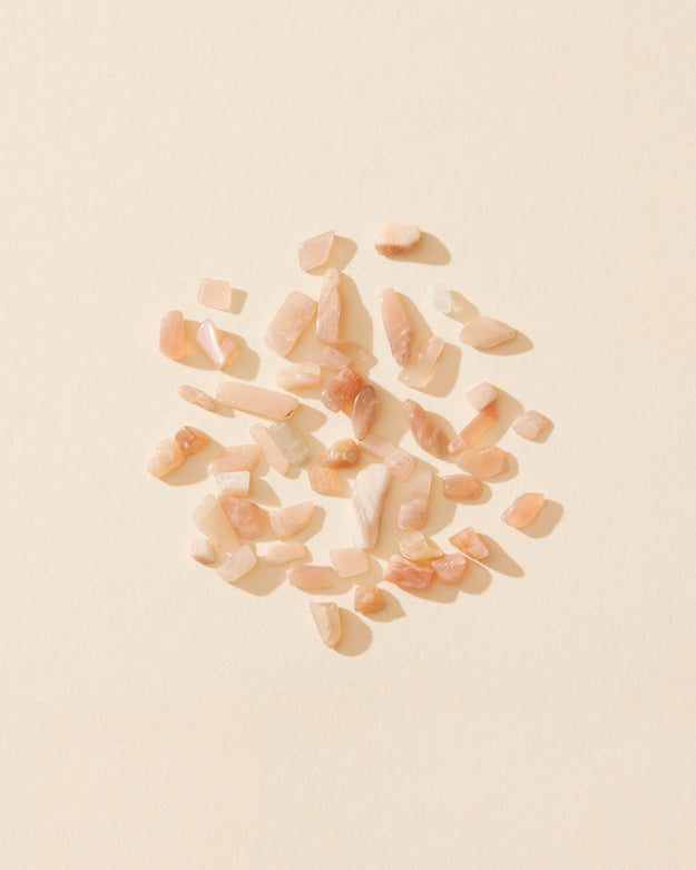 peach moonstone mini chips - Makesy