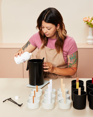 Ash & Harry (US Based Company) Premium Candle Making Kit - Complete DIY Starter Set - Pure Soy Wax, Designer 10 Tin & Glass Jars - 10 CPL Branded Frag