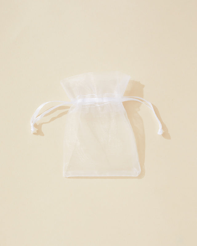 white organza bag - set of 10 - Makesy