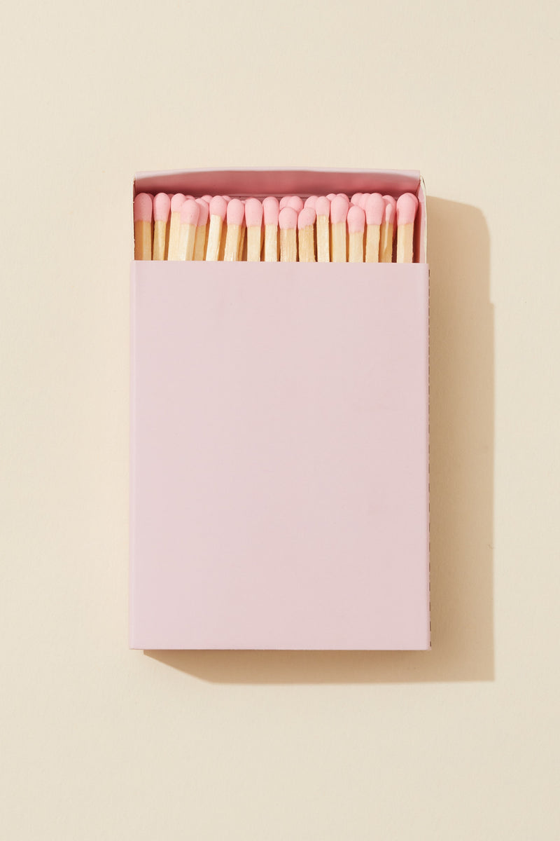 pink tip 3in wooden matches