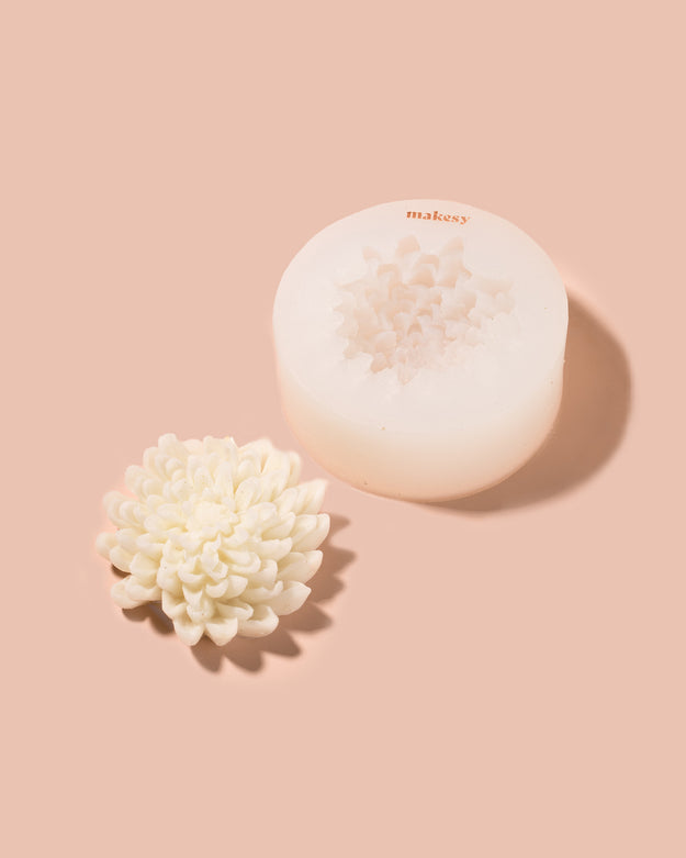 silicone chrysanthemum 1 cavity mold - Makesy